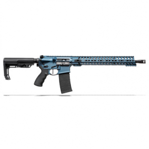 Patriot Ordnance Factory POF Wonder 5.56 x 45mm NATO 16.5" Bbl Blue Ti Rifle w/14.5" Rail and Mid-Length Lo Pro DI Gas Block 01580
