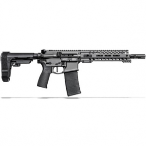 Patriot Ordnance Factory POF Minuteman 5.56x45mm NATO 10.5" Bbl Tungsten Pistol w/9" Renegade Rail, Lo Pro DI Gas Block, and SB-A3 Brace 01659