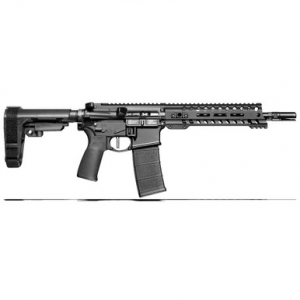 Patriot Ordnance Factory POF Minuteman 5.56x45mm NATO 10.5" Bbl Black Pistol w/9" Renegade Rail, Lo Pro DI Gas Block, and SB-A3 Brace 01658