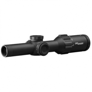 Sig Sauer TANGO6T Scope, 1-6x24mm, 30mm, FFP, 762 Extended Range Reticle, 0.2 Mrad, Capped Turret, Black SOT61134