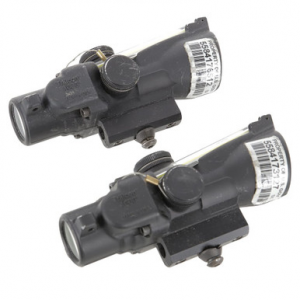 Trijicon 3x24 Compact ACOG Dual Illuminated Amber Crosshair Ballistic Reticle TA50-C-400224 US Government BuyBack NO MOUNT