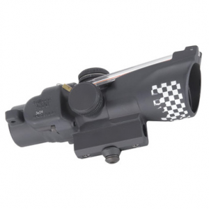 Trijicon 3x24 Compact ACOG Scope Dual-Illuminated Red Crosshair .223/55gr. Ballistic Reticle w/M16 Carry Handle Base and Mounting Screw TA50-C-400284
