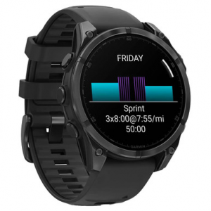 Garmin fenix 8 47mm Slate Gray Steel/Black w/Black Band Smartwatch 010-02904-00