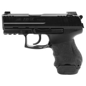 Heckler & Koch HK P30SK V3 9mm 3.27" Bbl DA/SA Subcompact Pistol w/Rear Decocking Button, 15rd Mag, (2) 12rd Mags & Night Sights 81000824