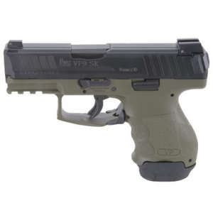 Heckler & Koch HK VP9SK Subcompact 9mm Green (2)10rd Mags, (1) 13rd Mag, Night Sights 81000648