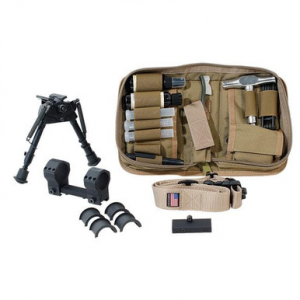 Desert Tech Covert RECON Accessory Kit w/(4)Ring Reducers, DTQD Sling, Bipod Mount, Custom Soft Case DT-REDCON-CVT Like New UA2539