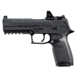 Sig Sauer P320 Nitron 9mm 4.7" Compliant Pistol w/ROMEO1PRO, Rail, Contrast Sights, and (2) 10rd Steel Mags 320F-9-B-RXP-10