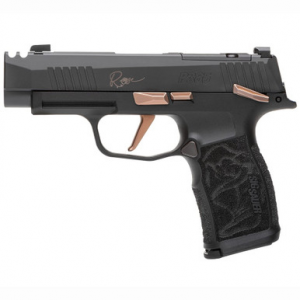 Like New Sig Sauer P365 Rose XL Comp 9mm 3.1" Bbl Pistol Kit w/Vaultek Lifepod Pistol Safe, Dummy Rounds, QuickStart Guide & (2) 12rd Mags