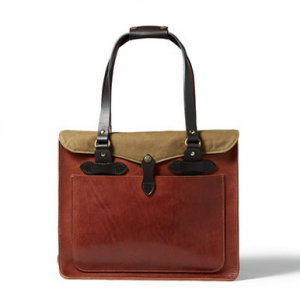 Filson Leather Tote Cognac