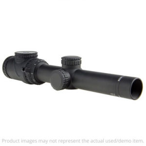 Trijicon AccuPoint 1-6x24mm SFP MIL-Dot Crosshair w/Green Dot 30mm Matte Blk Riflescope TR25-C-200095 Excellent Condition UA5122