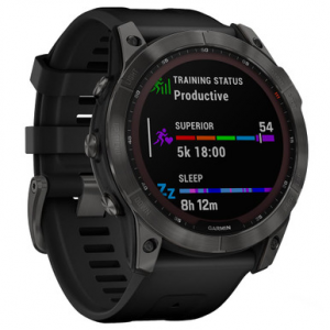 Garmin fenix 7X Solar Slate Gray w/Black Band Smartwatch 010-02541-00
