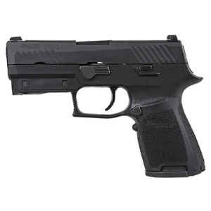 Sig Sauer P320 9mm 3.9" Nitron Compact Black Striker Fired Contrast Sights Mod Poly Grip (2) 15rd Magazines LIMA320 Red Handgun 320C-9-B-LIMA-R
