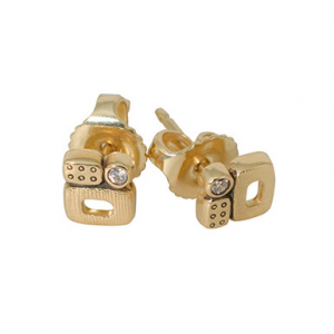 Alex Sepkus 18K and Diamond "Little Windows" Earrings E-170D