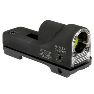 Trijicon 1x24 Reflex Amber 12.9 MOA Triangle w/ Throw Lever Mount RX06-23