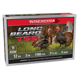 Winchester 12ga 3" #9 Long Beard TSS 2-3/8oz Shells Case of 10 LBTSS1239