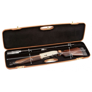 Negrini One Gun Semi-Auto/Pump 36" Case Brown/Black 1607APL/4804 in Brown Exterior; Black Interior