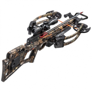 Wicked Ridge RDX 400 Mossy Oak Country Crossbow w/Rope-Sled and Multi-Line Scope WR19060-5534 Missing Bolts Damage to Scope and Bow UA4421
