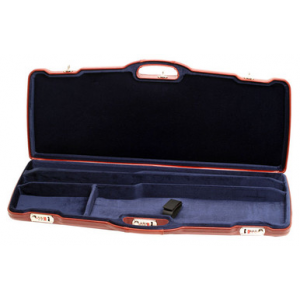 Negrini One Shotgun Two Barrels 31.5" Case Tabasco/Blue 1623PL-2C in Tabasco Exterior; Blue Interior