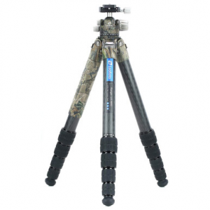 Leofoto LS Ranger Series LS-365C Full Camo Outdoor Professional Light Weight Carbon Fiber Tripod Kit LS-365C-LH-40-FULL-CAMO