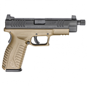 Springfield Armory XD(M) 9mm 4.5" Flat Dark Earth Threaded Barrel (W/3 Magazines) Pistol XDMT9459FDEHCE