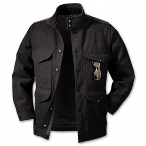 Filson SM Black Greenwood Wool Jacket 10232, S