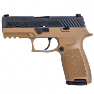Sig Sauer P320 Copperhead 9mm 3.9" Nitron Carry Handgun w/ Coyote Tan Grip (2) 17 rd. Mags 320CA-9-RT-CH