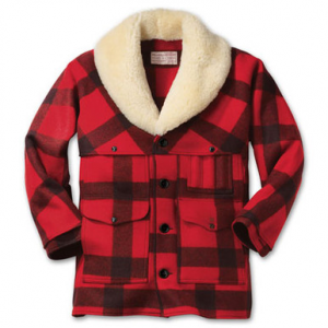 Filson Wool Packer Coat Red Black Plaid 38 10040 Jacket