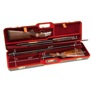 Negrini Two Gun 36.75" Case Green/Red 1678LX/4779 in Green Exterior; Red Interior