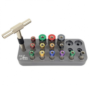 Fix It Sticks FIS Bench Top Kit w/Aluminum Base, 14 Torque Limiters, & T-Handle