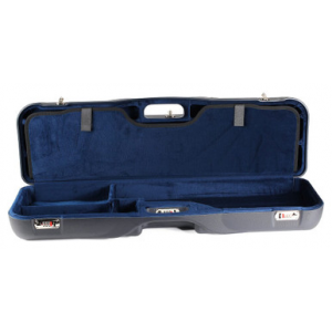 Negrini O/U Sporting Combo Trap High Rib Case Blue/Blue Interior 1646LR-2C/4763 in Blue Exterior/ Blue Interior