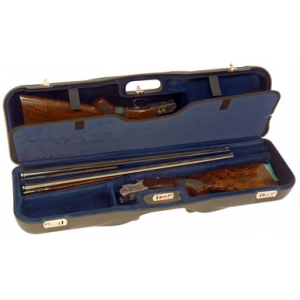 Negrini Deep 2 Gun 3 Barrel 34-5/8" Case Black/Blue 1646LR-3CC/4764 in Black Exterior; Blue Interior