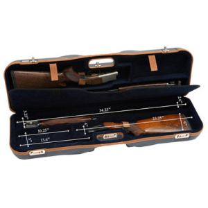 Negrini Deep Two Gun 34-5/8" Case Blue/Blue/Tan Trim 1646LX-2F/4758
