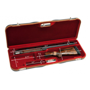 Negrini One Shotgun 34" High Rib Case Blue/Red 1645LX/4753 in Blue Exterior; Red Interior