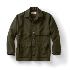 Filson XLONG DBL MACKINAW CRSR FG 38 Jacket in Forest Green