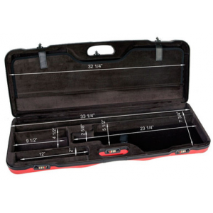 Negrini One Gun Two Bbl 33.5" Case Red/Black/Black Trim 1652LX-TS/5013 in Red Exterior; Black Interior