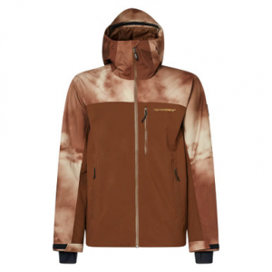 Oakley TC Skull Reduct Carafe/Brown Clouds Print Shell Jacket Large FOA404723-9YE-L