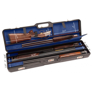 Negrini One Shotgun Four Bbl 36.75" Case Black/Blue 16748L/5081 in Black Exterior; Blue Interior