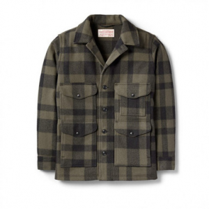 Filson Mackinaw Crusier (Ak Fit) OtGnBlack XL FCO-018880 FIL-10043-OtGnBlack-XL Jacket in Otter Green/black