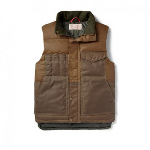 Filson Down Cruiser Vest Dark Tan MD 10641, M