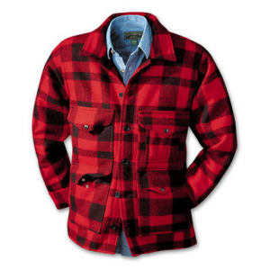 Filson Mackinaw Cruiser Red Black Plaid 46 10043 Jacket in Red/Black Plaid