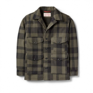 Filson Wool Mackinaw Cruiser Otter Green Black SM 10400 Jacket, S