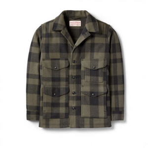 Filson Mackinaw Wool Cruiser Otter Green Black 38 10043 Jacket in Otter Green/black