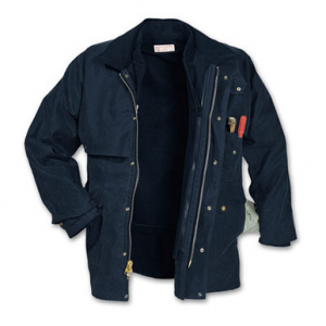 Filson SM Navy Shelter Cloth Packer Coat 10012 Jacket, S