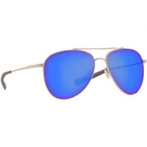Costa Del Mar Costa Cook Brushed Palladium Frame Sunglasses w/Blue Mirror 580G Lenses 06S6005-60050760
