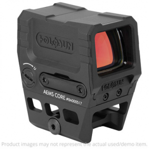 Holosun AEMS CORE Green 2 MOA Dot Micro Reflex Sight w/ Shake Awake AEMS-CORE-120101 - Light Scratches/Mount Marks - Excellent Condition UA6198