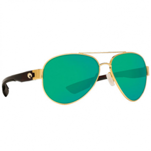 Costa Del Mar Costa South Point Gold Frame Sunglasses w/Green Mirror 580G Lenses 06S4010-40101859