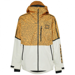 Oakley TC Gunn 2.0 RC Yellow Crackle Print/White Shell Jacket XXL FOA403429-9M5-XXL