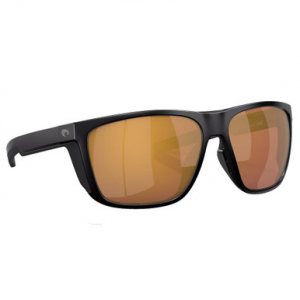 Costa Del Mar Costa Ferg XL Matte Black Frame Sunglasses w/Gold Mirror 580G Lenses 06S9012-90121362