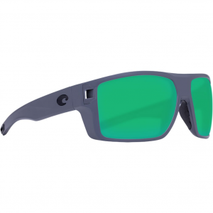 Costa Del Mar Costa Diego Matte Gray Sunglasses w/Green Mirror 580G Lenses 06S9034-90340862