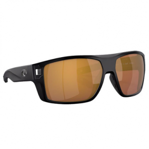 Costa Del Mar Costa Diego Matte Black Frame Sunglasses w/Gold Mirror 580G Lenses 06S9034-90343262